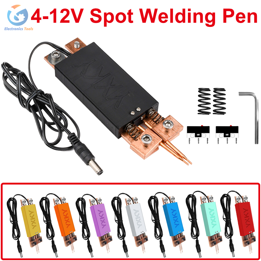 Diy Electronics Spot Welder - 4-12V Spot Welding Pen for 18650