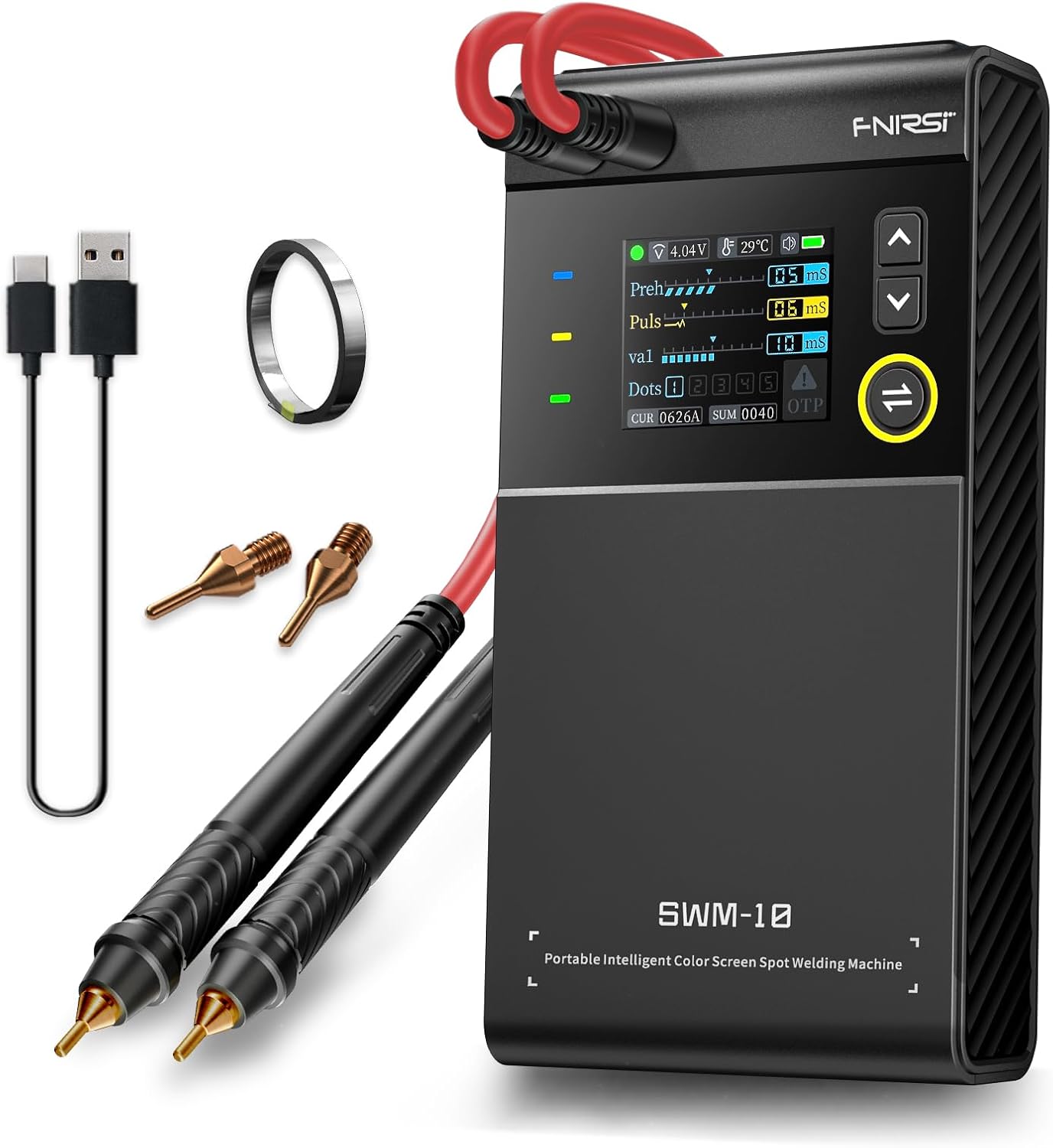 Diy Electronics Spot Welder - FNIRSI 1200A Portable Spot Welder, Dual