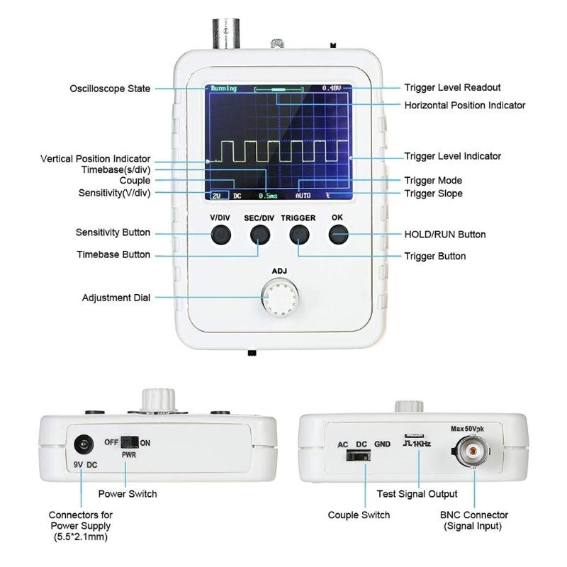 Oscilloscope Dso Mini - Bộ phân tích máy hiện sóng