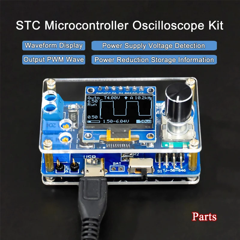 STC8K8A Microcontroller Kit DI - đánh giá và giá Oscilloscope Dso Mini