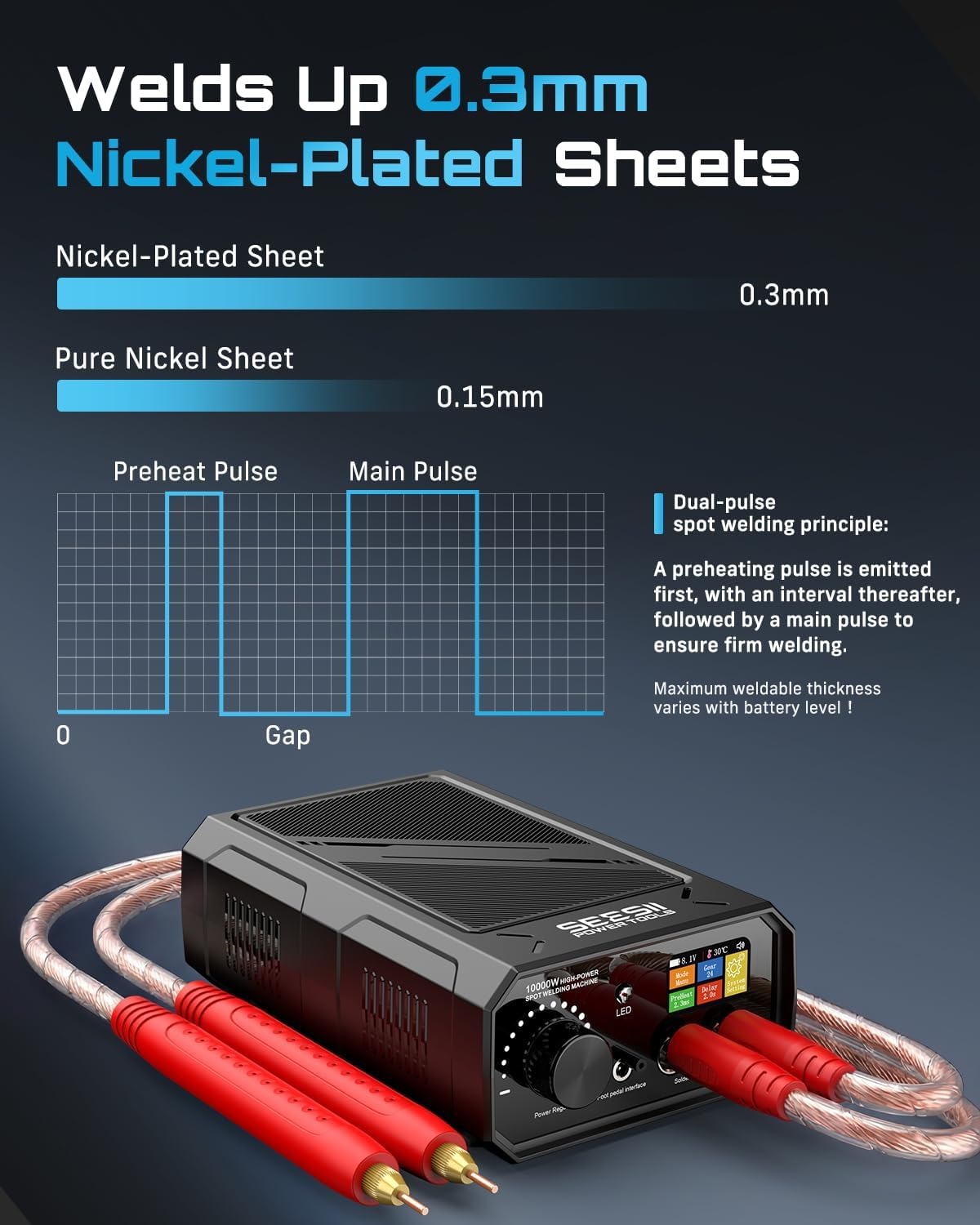 SEESII 10KW Battery Spot Welde - đánh giá và giá Diy Electronics Spot Welder