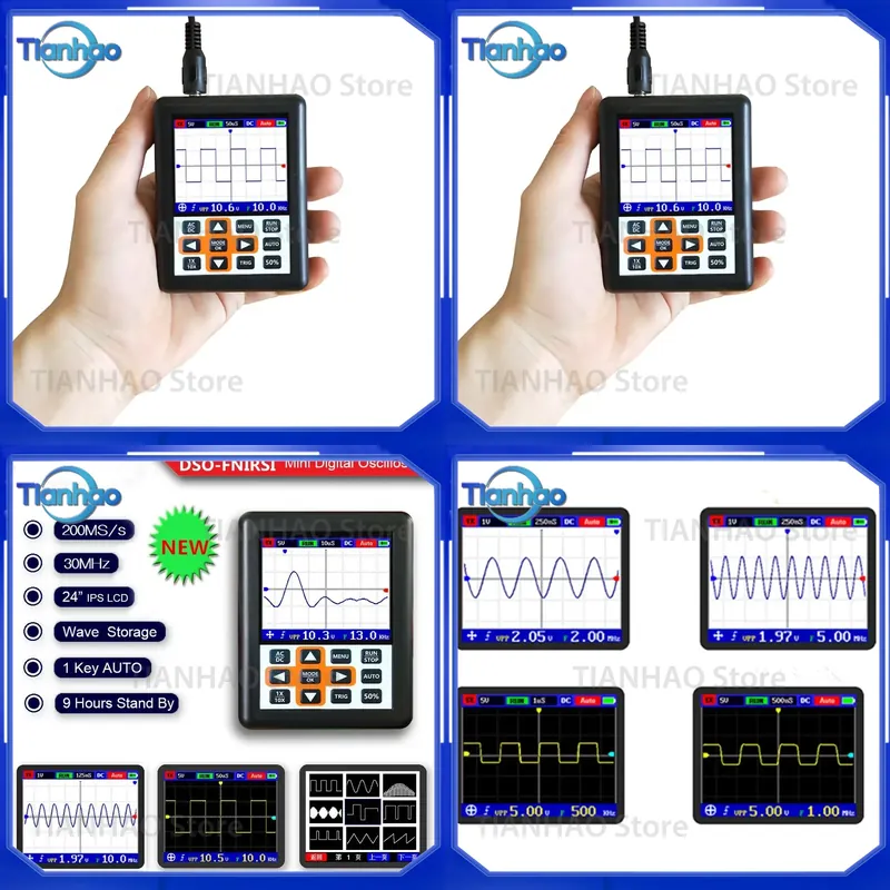 DSO Handheld Mini Portable Dig - đánh giá và giá Oscilloscope Dso Mini