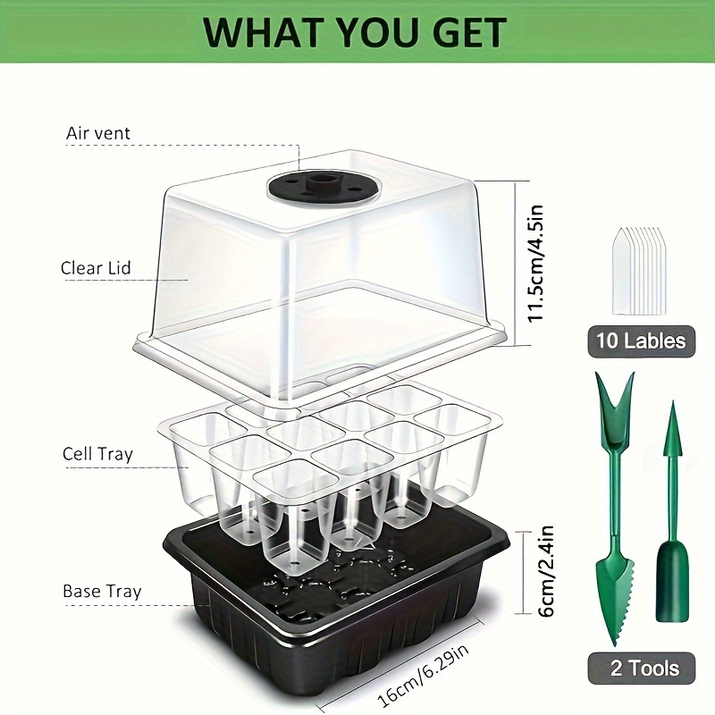 Seedling Starter Kit 1/2/3 Set - đánh giá và giá Led Assortment Kit