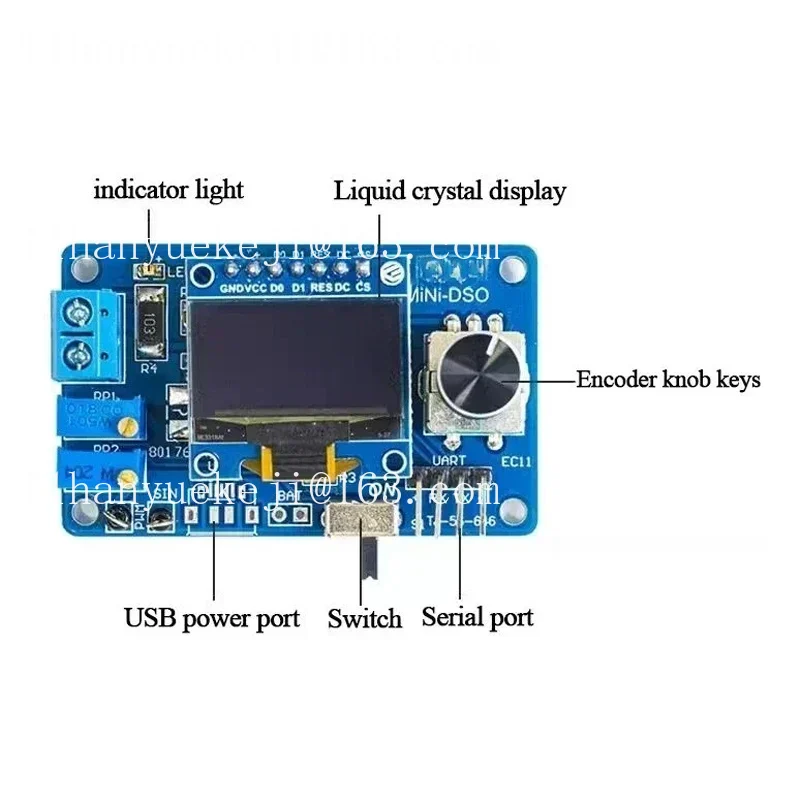 STC8K8A Microcontroller Kit DI - đánh giá và giá Oscilloscope Dso Mini