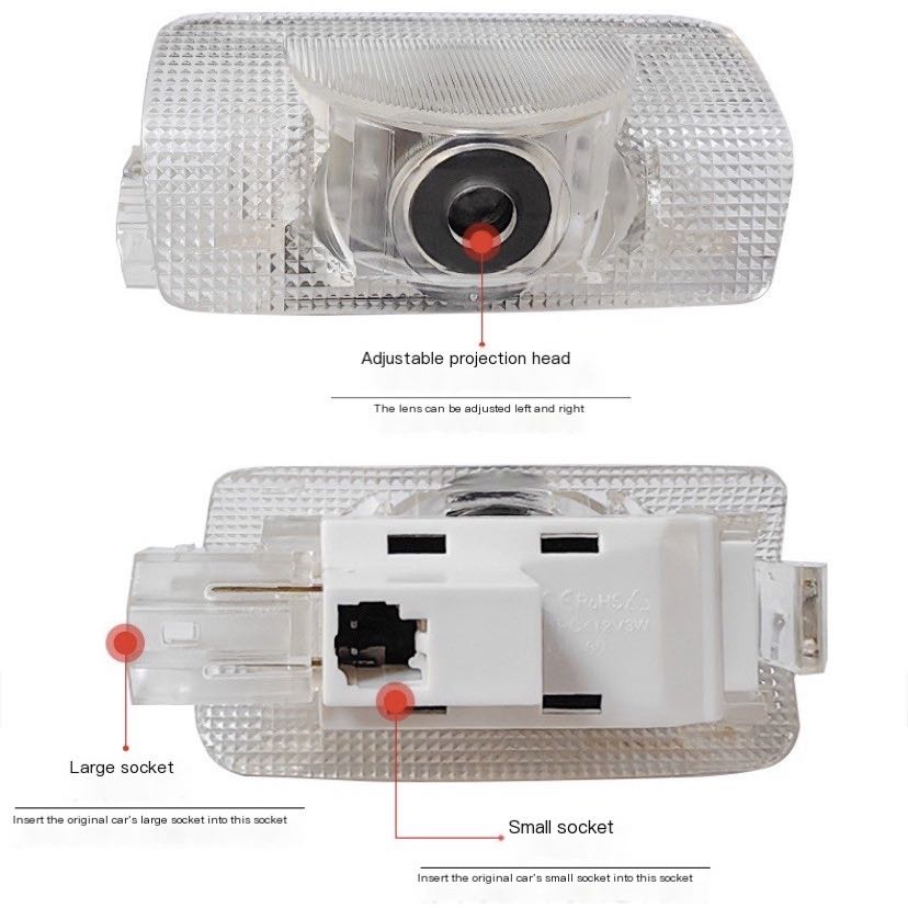 2Pcs LED Projector Lamp Car Do - đánh giá và giá Diy Rc Electronics