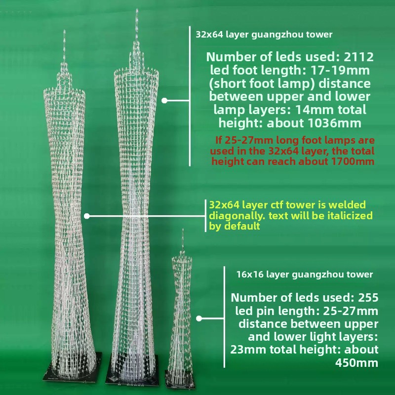 64 Layers Canton Tower DIY Ele - đánh giá và giá Diy Electronics Parts