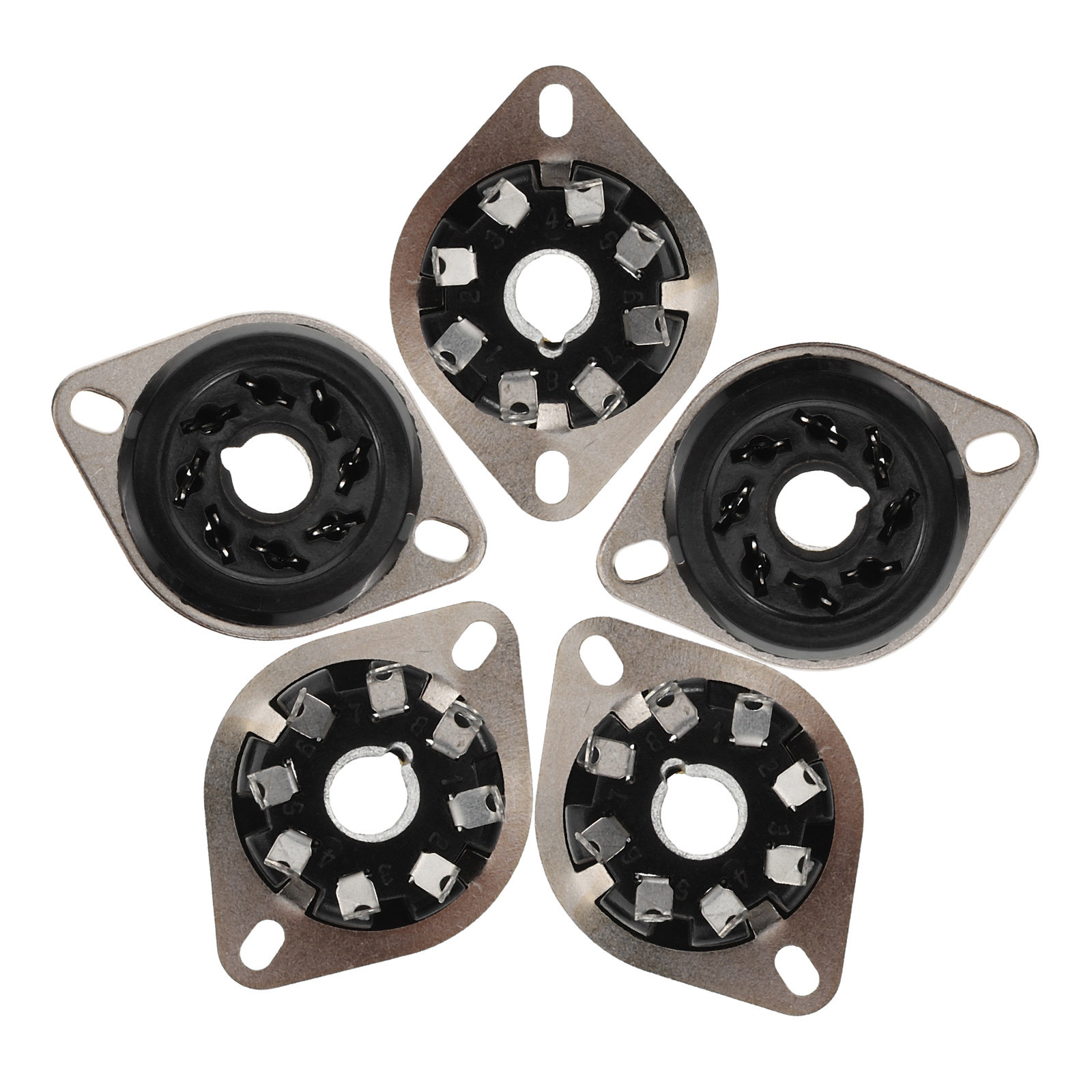 5Pcs Electronic Tube Socket Ba - đánh giá và giá Diy Electronics Tpu