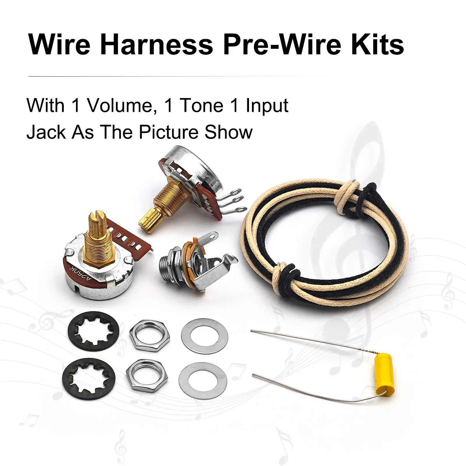 Bass Guitar Wiring Harness 1 V - đánh giá và giá Diy Guitar Electronics Kit
